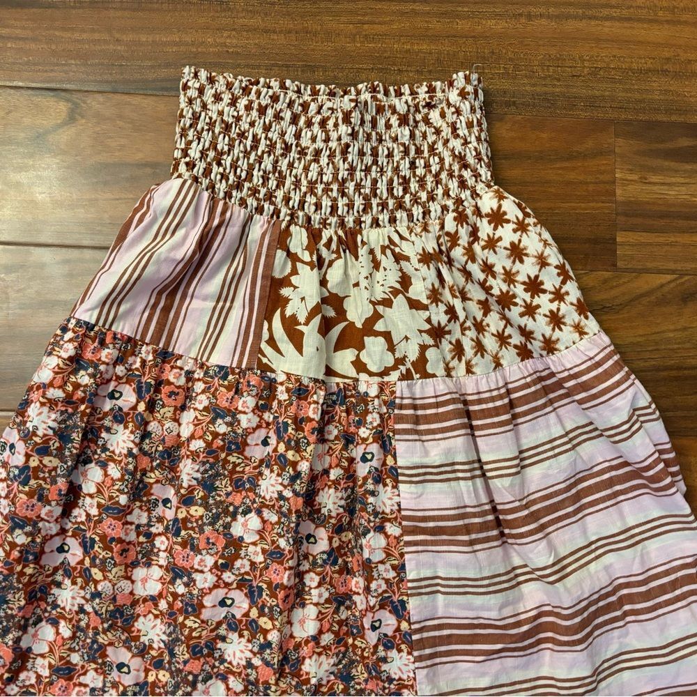 Universal Thread Tiered A-Line Patchwork Boho Ski… - image 2